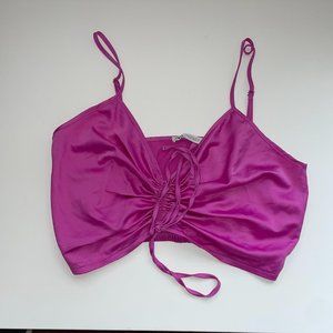 Zara pink silk top